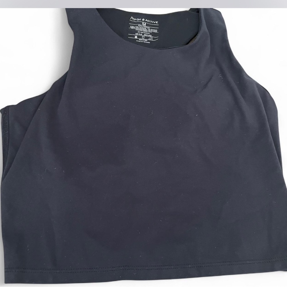 Papaya Black Crop Top